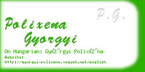 polixena gyorgyi business card